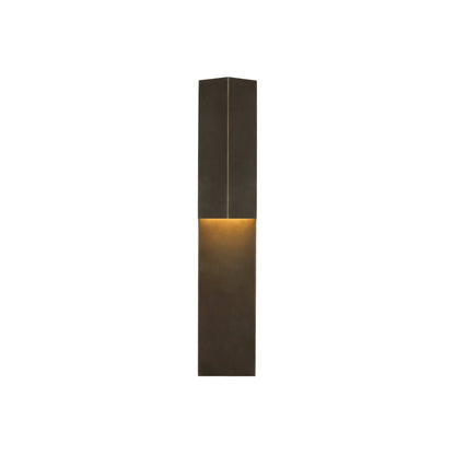Rega Folded LED Wall Light in Bronze (Medium).
