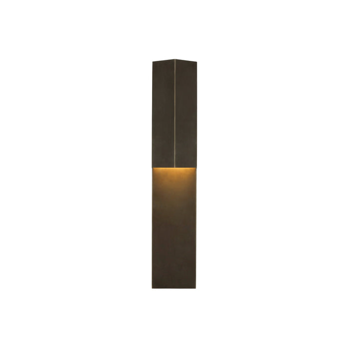 Rega Folded LED Wall Light in 24-Inch/Bronze.
