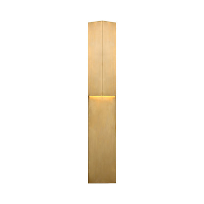 Rega Folded LED Wall Light in Antique-Burnished Brass (Large).