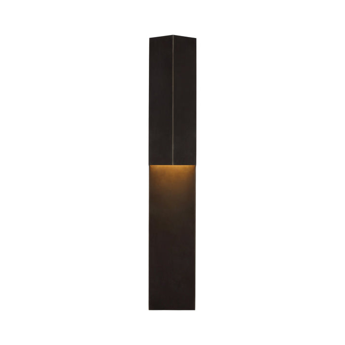 Rega Folded LED Wall Light in 30-Inch/Bronze.