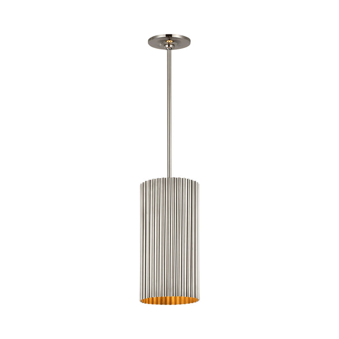 Rivers LED Pendant Light in Polished Nickel (Small).