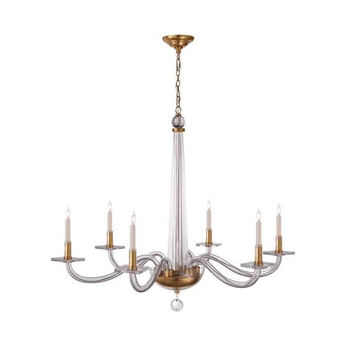 Robinson Chandelier in Antique-Burnished Brass (Large).