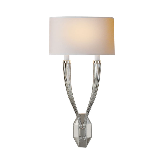 Ruhlmann Double Wall Light in Polished Nickel.