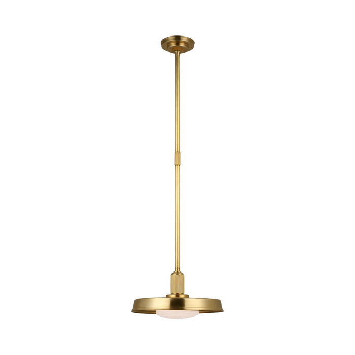 Ruhlmann LED Pendant Light in Antique-Burnished Brass (Small).