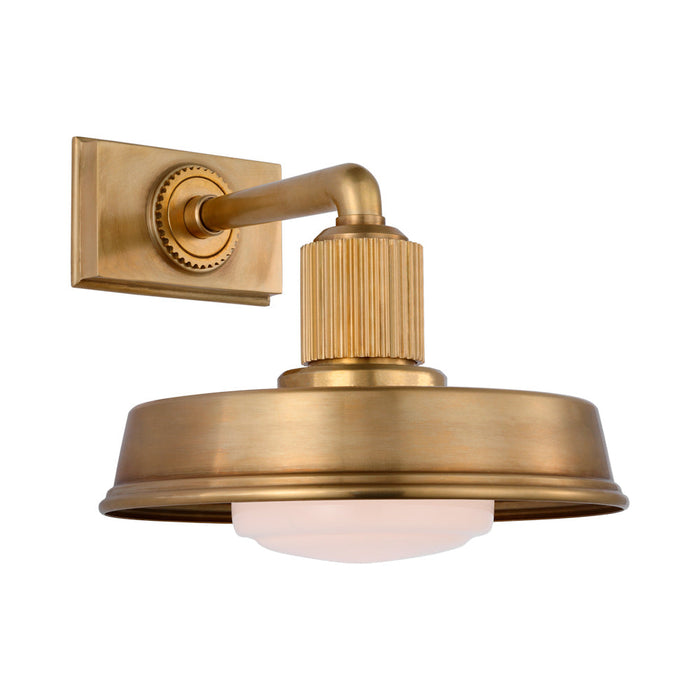 Ruhlmann Small LED Wall Light in Antique-Burnished Brass.