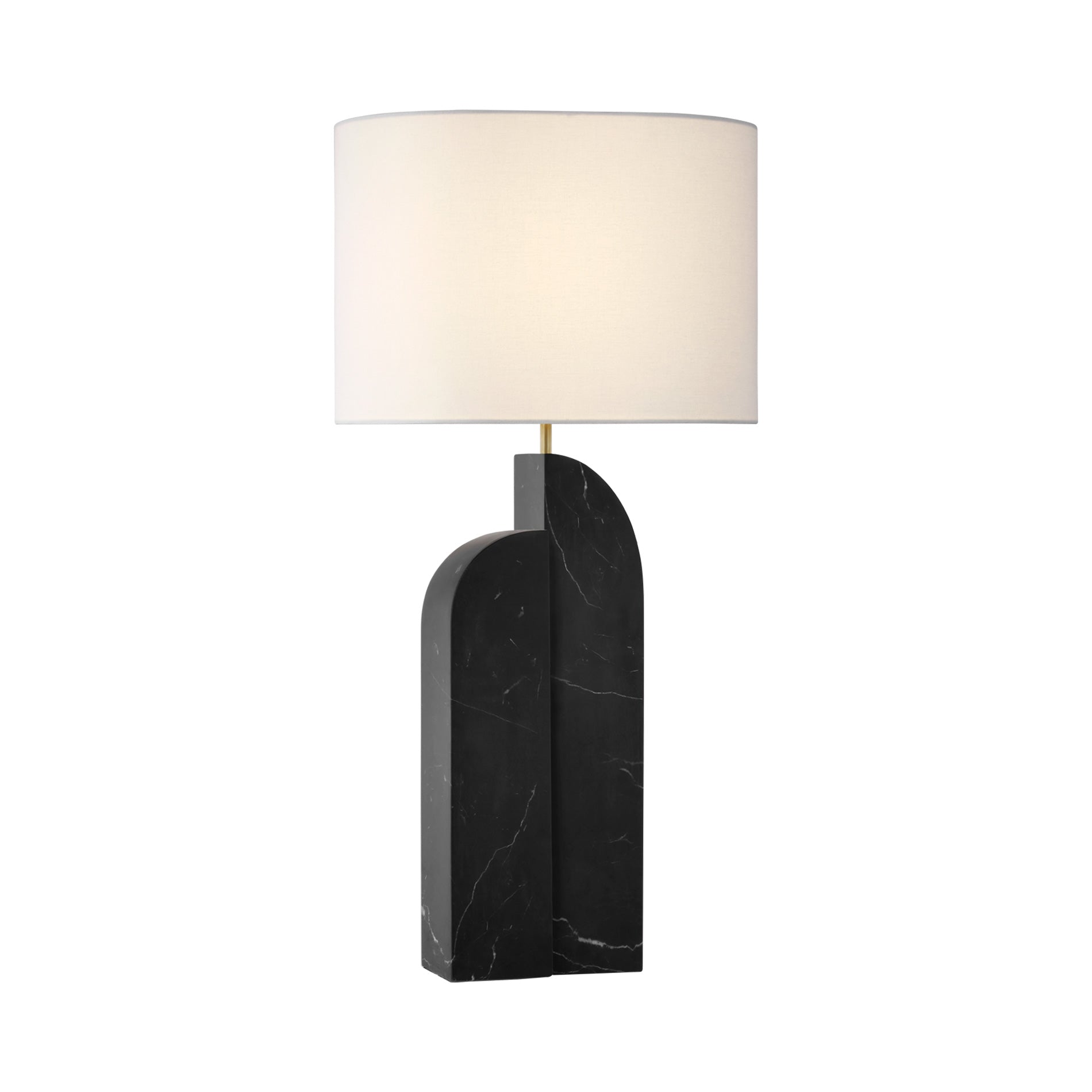 Savoye LED Table Lamp in Black Marble (Left).