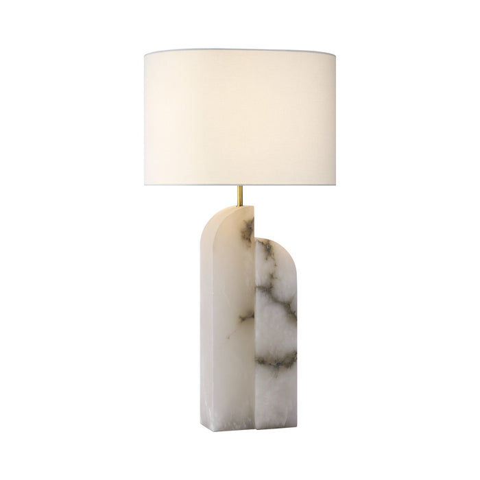 Savoye LED Table Lamp in Alabaster (Right).