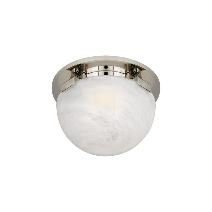Serein Flush Mount Ceiling Light in Polished Nickel (Small).