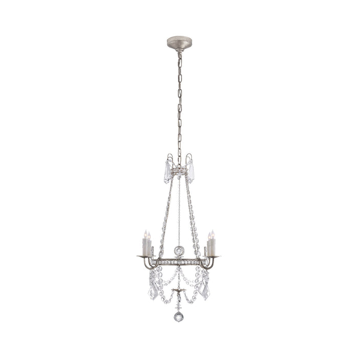 Sharon Chandelier in Burnished Silver Leaf (Small).
