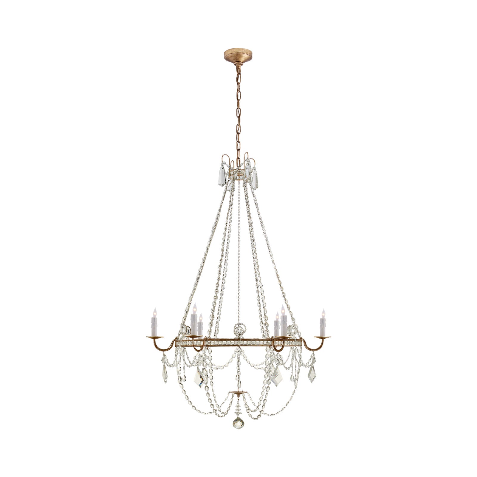 Sharon Chandelier in Gilded Iron (Medium).