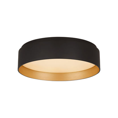 Shaw LED Flush Mount Ceiling Light in Matte Black (Small).