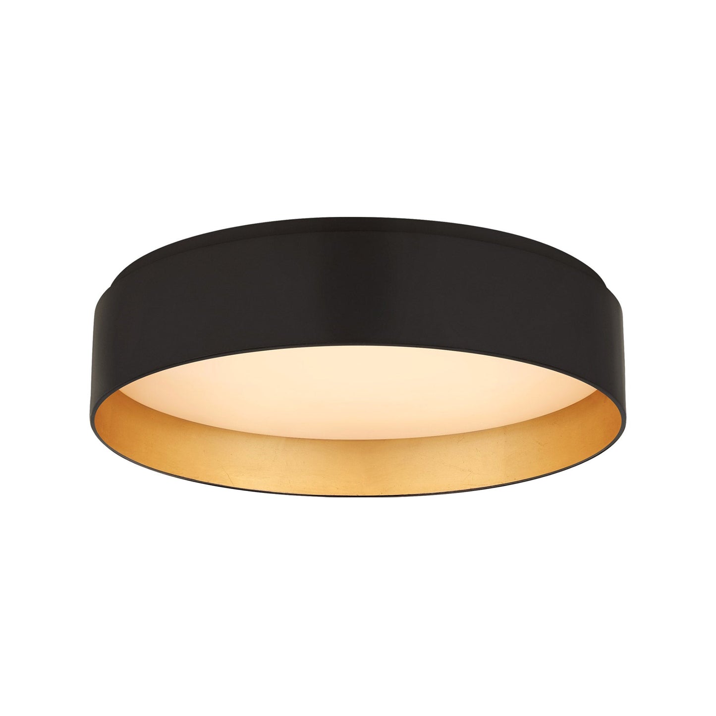 Shaw LED Flush Mount Ceiling Light in Matte Black (Medium).