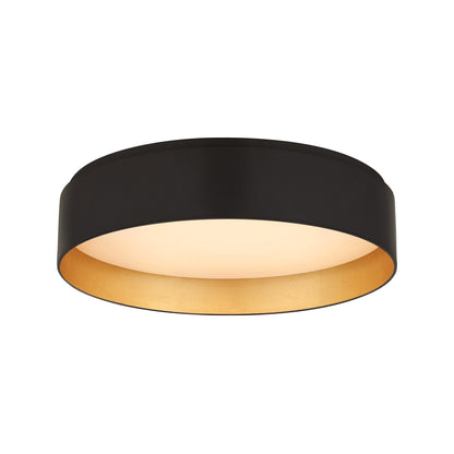 Shaw LED Flush Mount Ceiling Light in Matte Black (Medium).