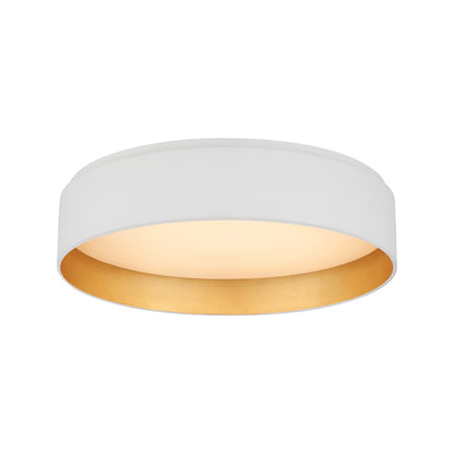 Shaw LED Flush Mount Ceiling Light in Matte White (Medium).