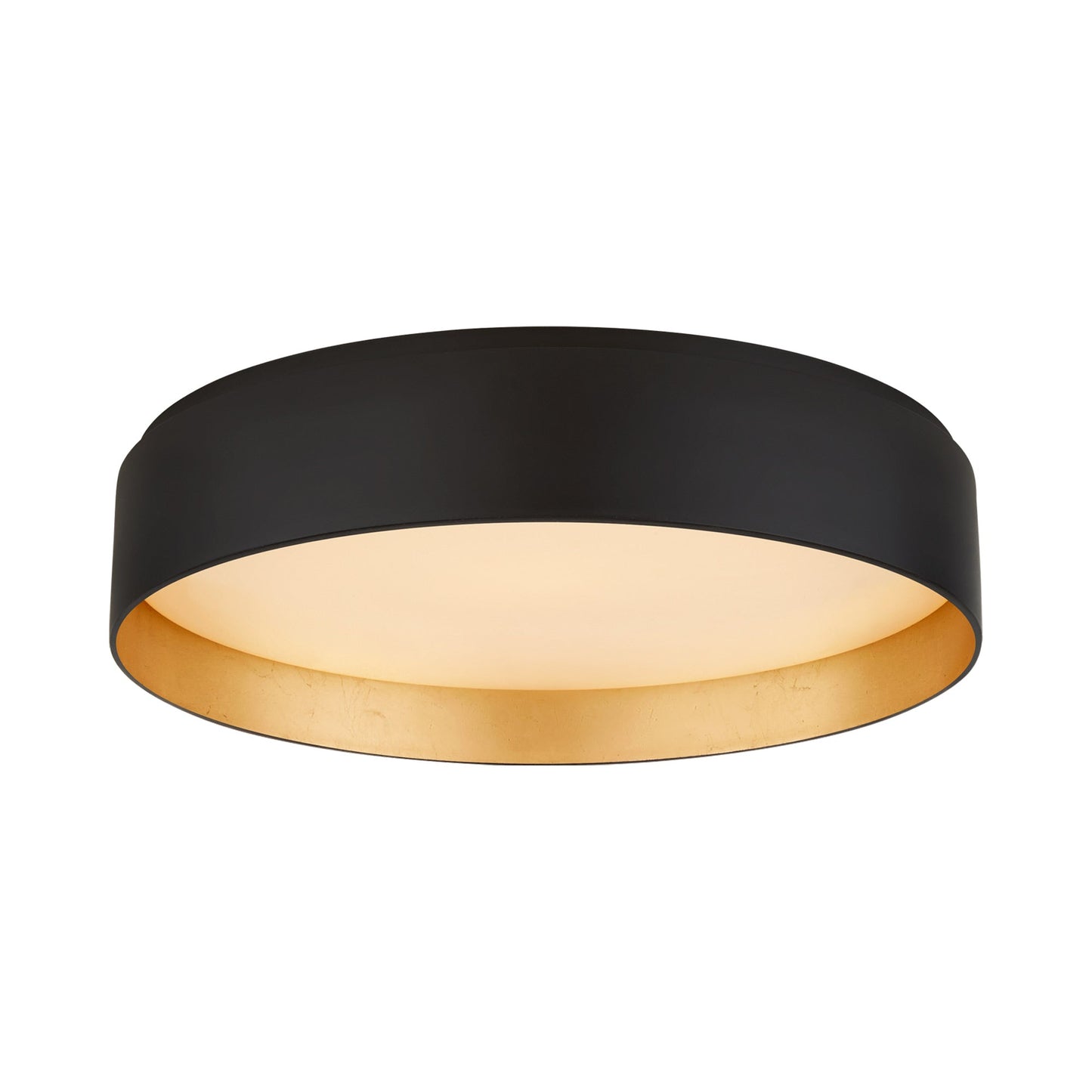 Shaw LED Flush Mount Ceiling Light in Matte Black (Large).