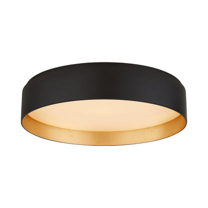 Shaw LED Flush Mount Ceiling Light in Matte Black (Large).