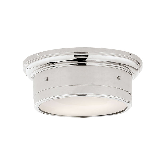 Siena Flush Mount Ceiling Light in Polished Nickel (Small).
