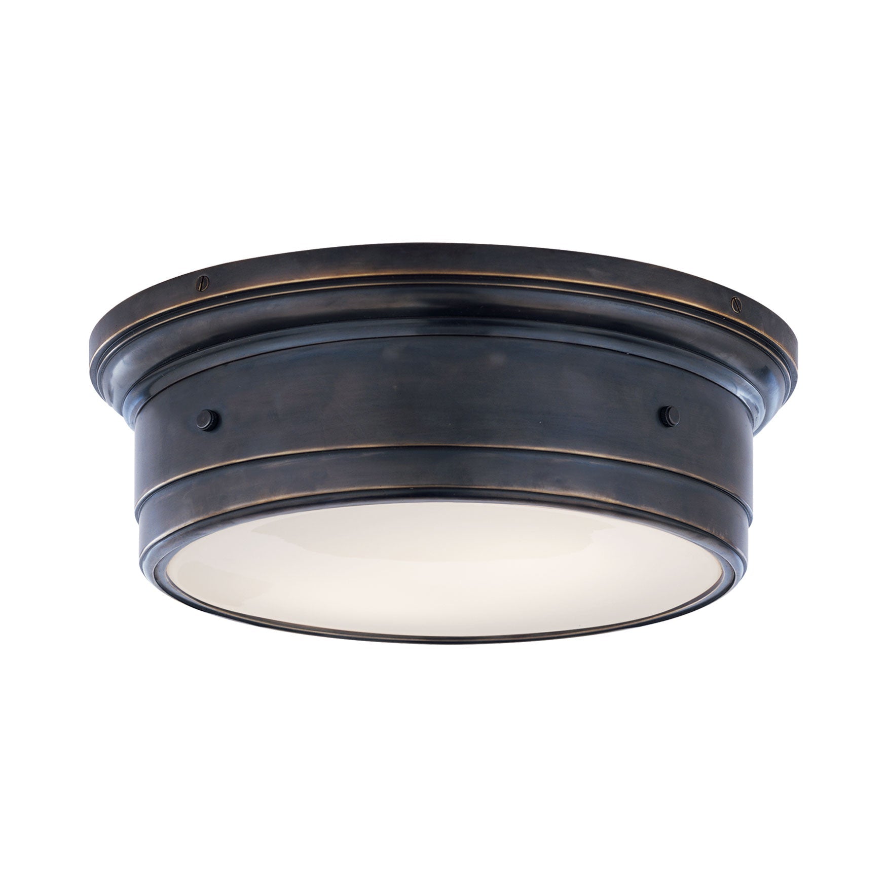 Siena Flush Mount Ceiling Light in Bronze (Large).