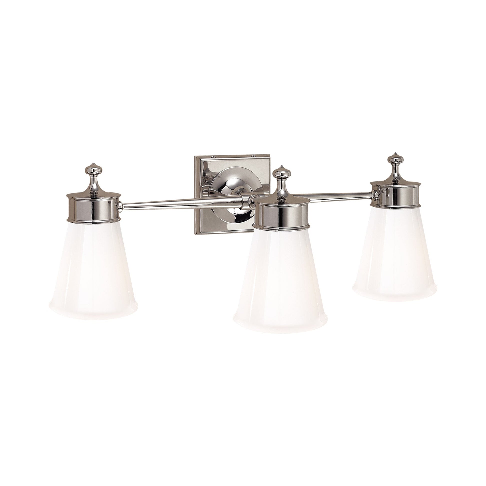 Siena Wall Light in Polished Nickel (3-Light).