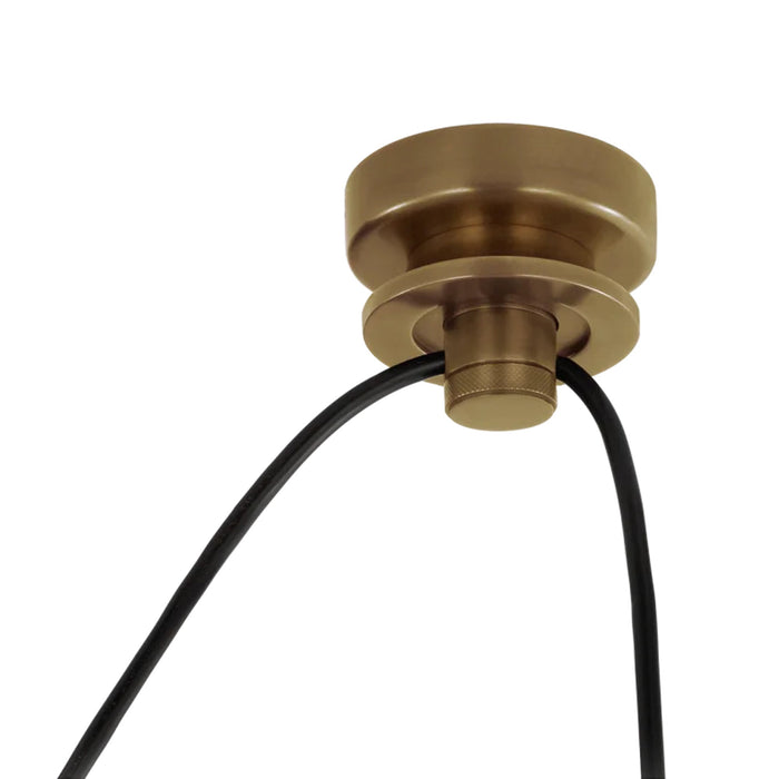 Junio Cord Mount in Hand-Rubbed Antique Brass.