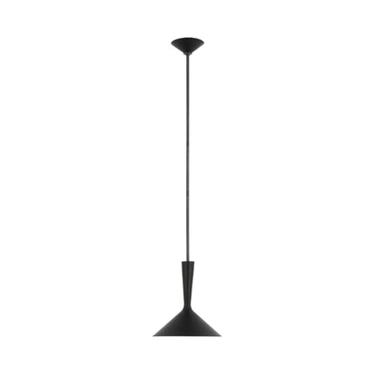 Rosetta Pendant Light in Matte Black And Bronze (Medium).