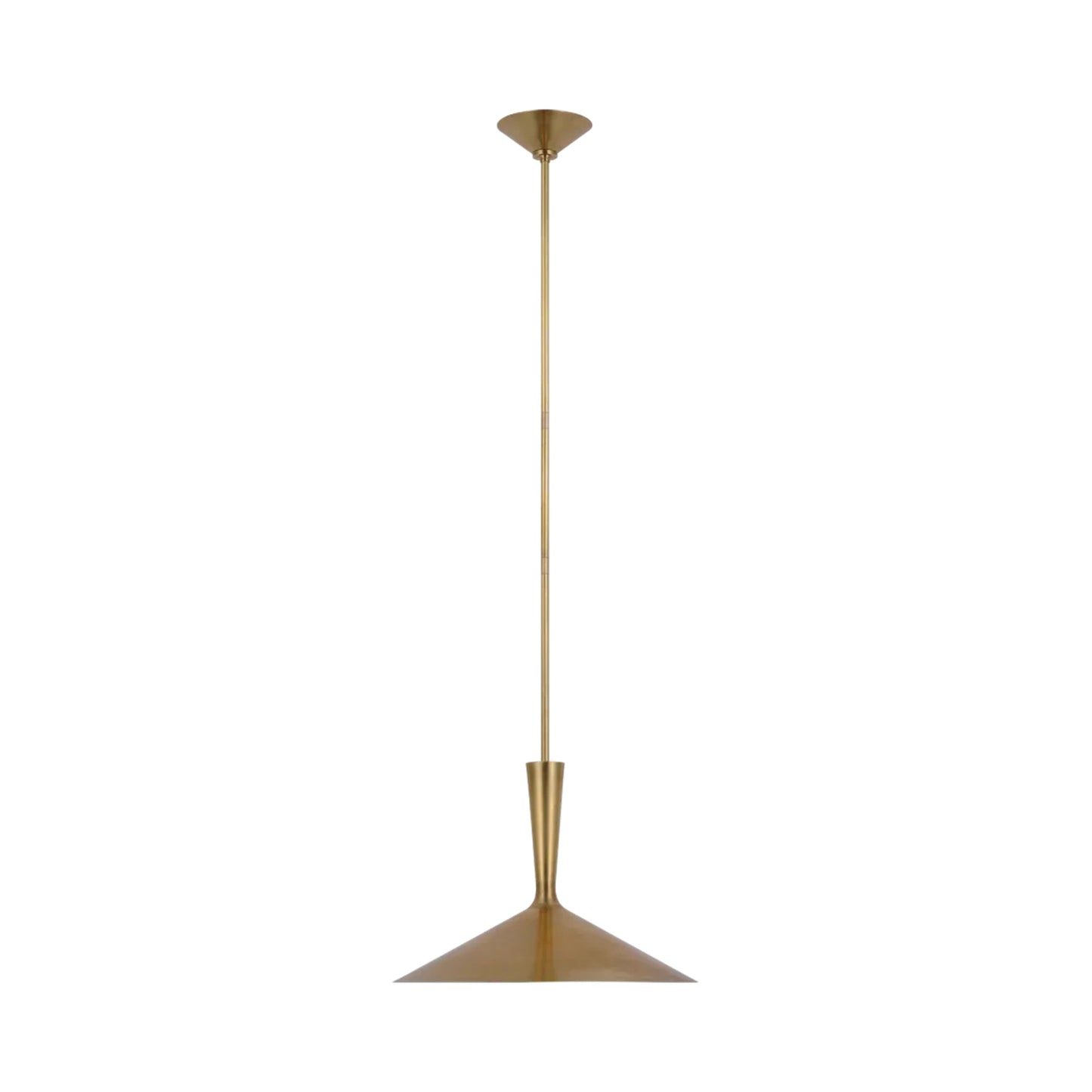 Rosetta Pendant Light in Hand-Rubbed Antique Brass (Large).