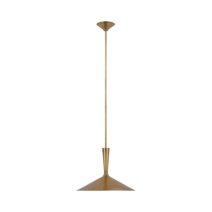 Rosetta Pendant Light in Hand-Rubbed Antique Brass (Large).