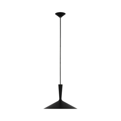 Rosetta Pendant Light in Matte Black And Bronze (Large).