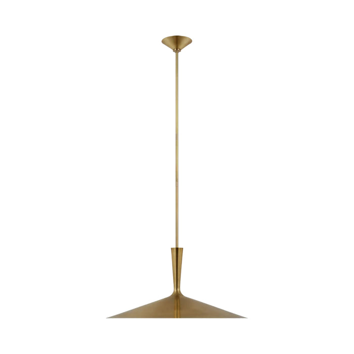 Rosetta Pendant Light in Hand-Rubbed Antique Brass (X-Large).