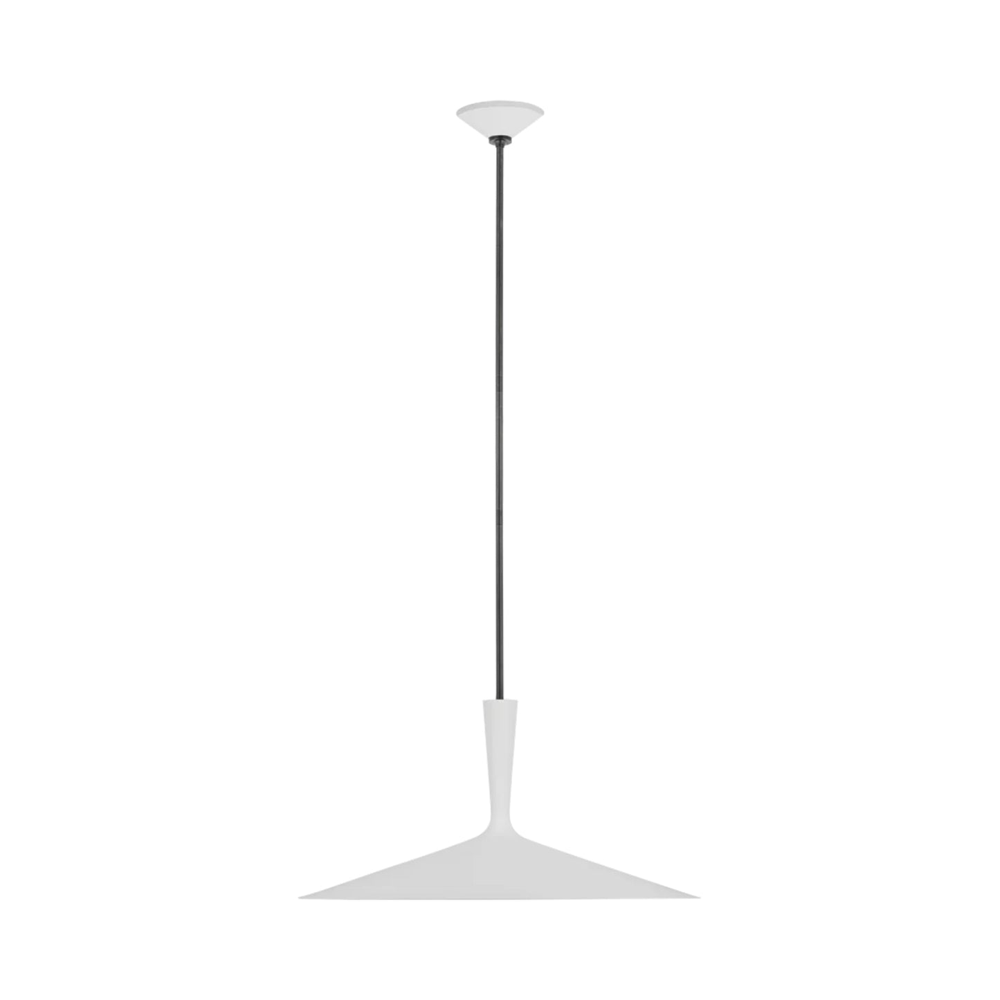 Rosetta Pendant Light in Matte White And Bronze (X-Large).