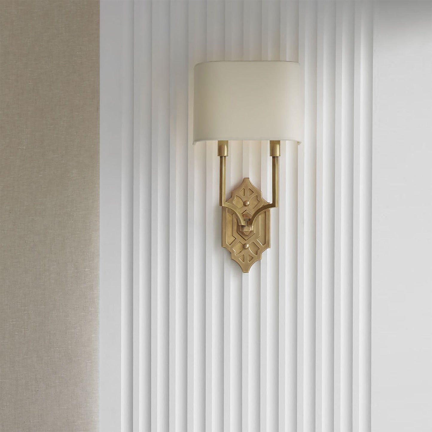 Silhouette Fretwork Wall Light in Detail.