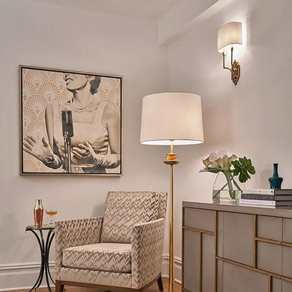 Silhouette Fretwork Wall Light in living room.