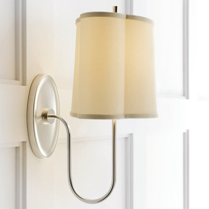 Simple Scallop Wall Light in Detail.