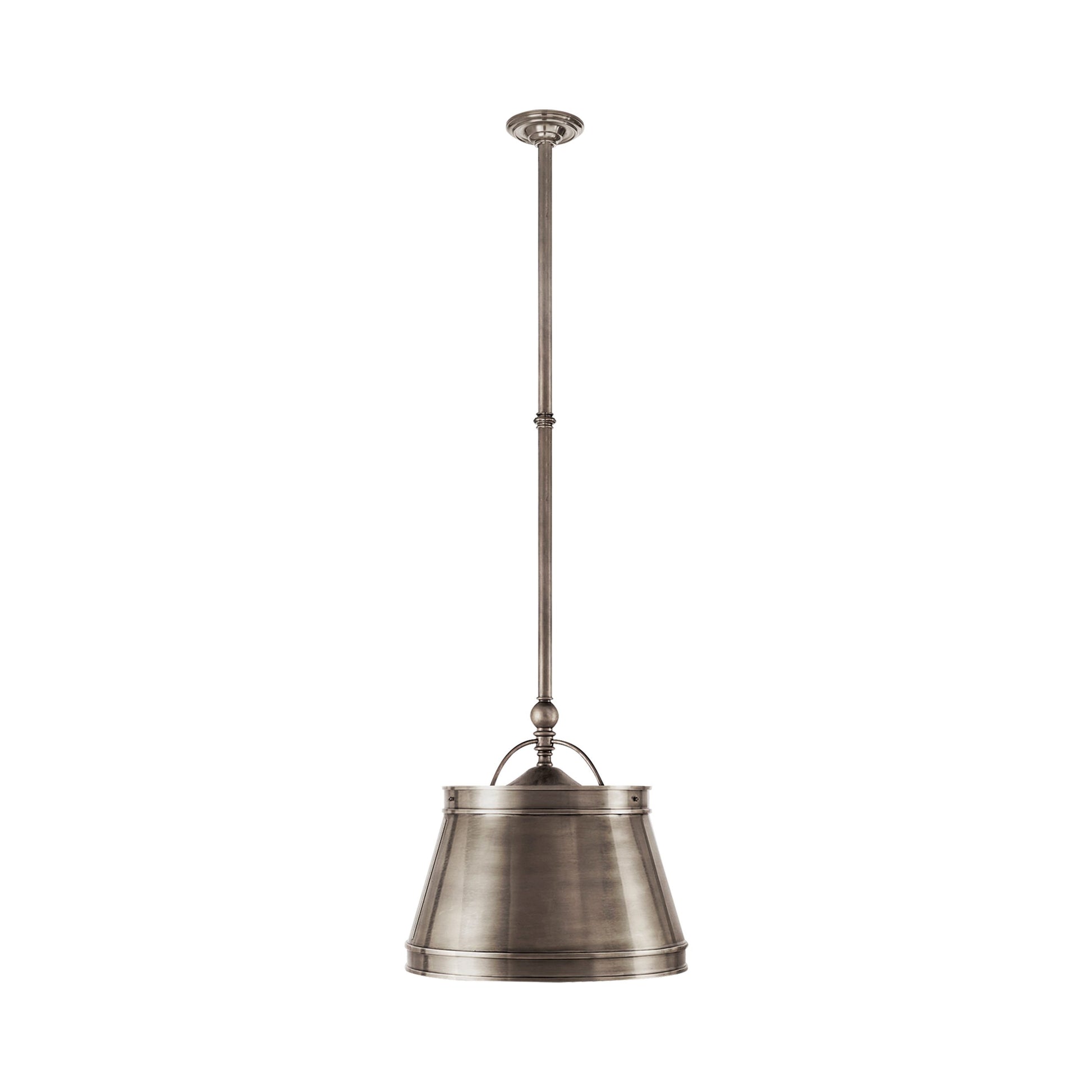 Sloane Shop Pendant Light in Antique Nickel/Antique Nickel.