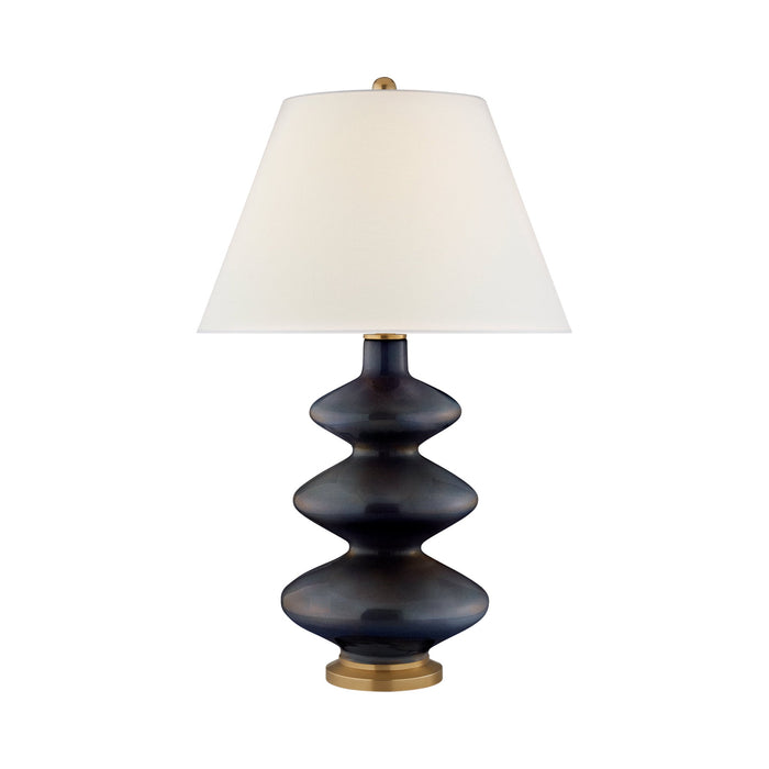 Smith Table Lamp in Matte Bronze/Linen (Medium).
