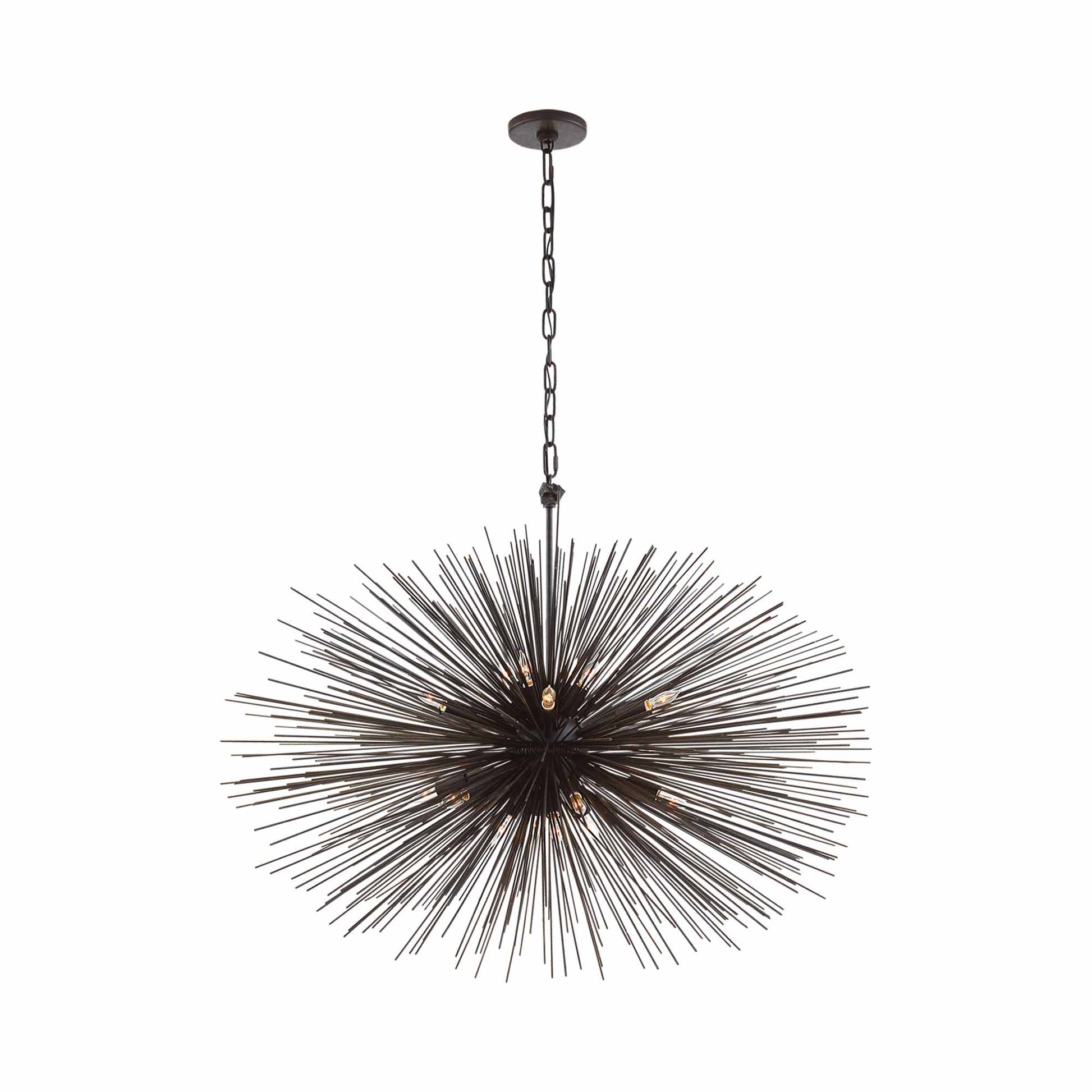 Strada Chandelier in Oval/Aged Iron (Medium).