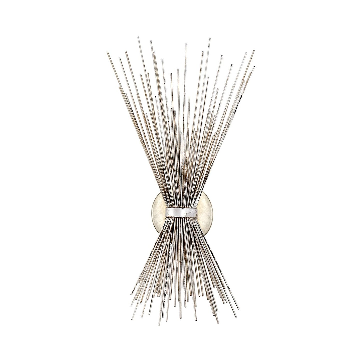 Strada Wall Light in Burnished Silver Leaf (Small).