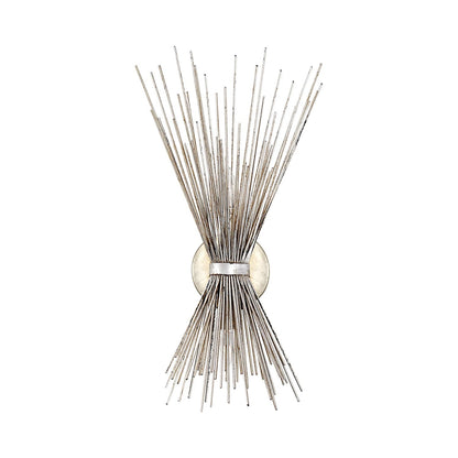 Strada Wall Light in Burnished Silver Leaf (Small).