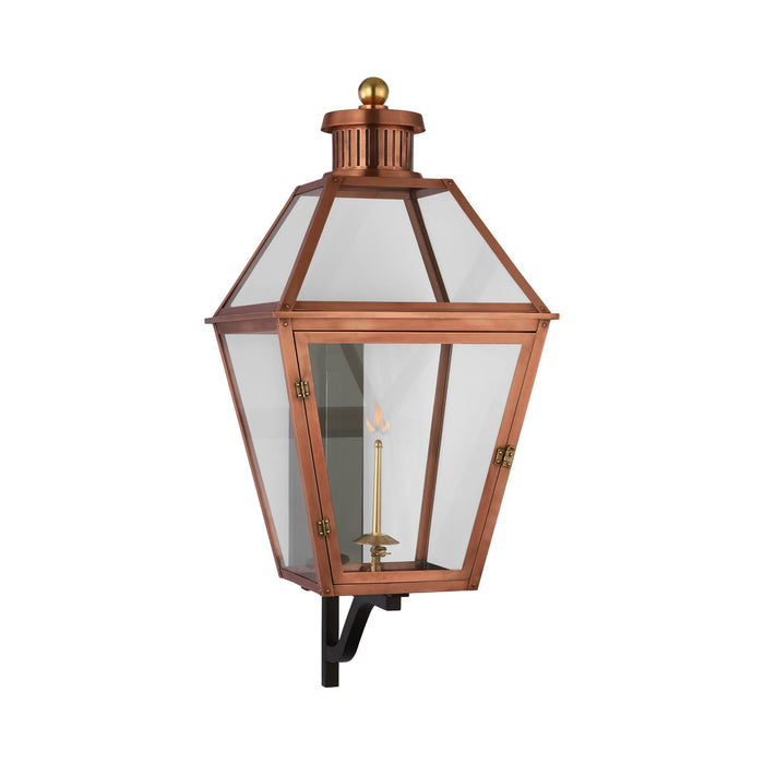 Stratford Outdoor Gas Wall Light in Soft Copper (Large).