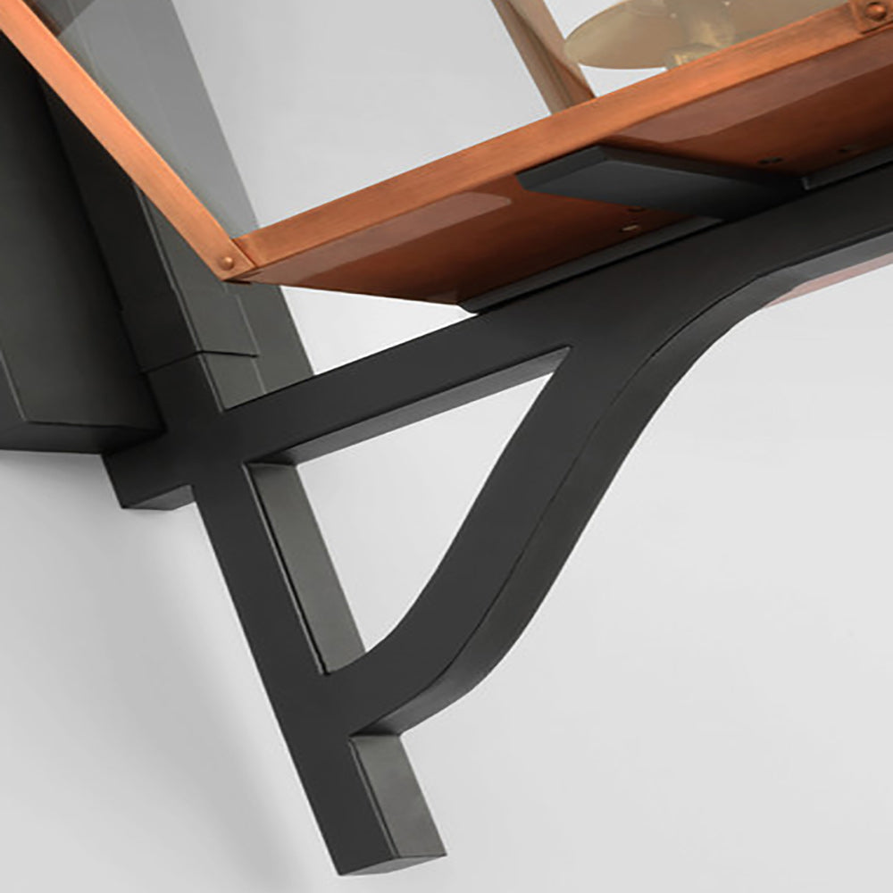 Stratford Outdoor Gas Wall Light in Detail.