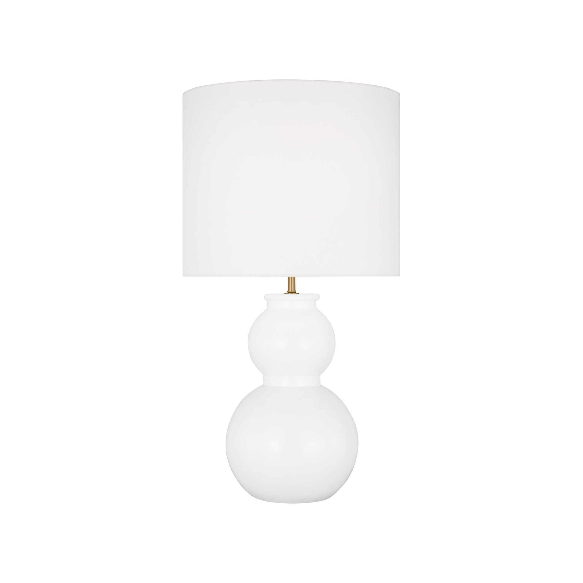 Buckley Table Lamp in Gloss White.