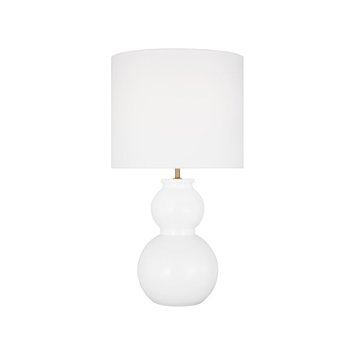 Buckley Table Lamp in Gloss White.
