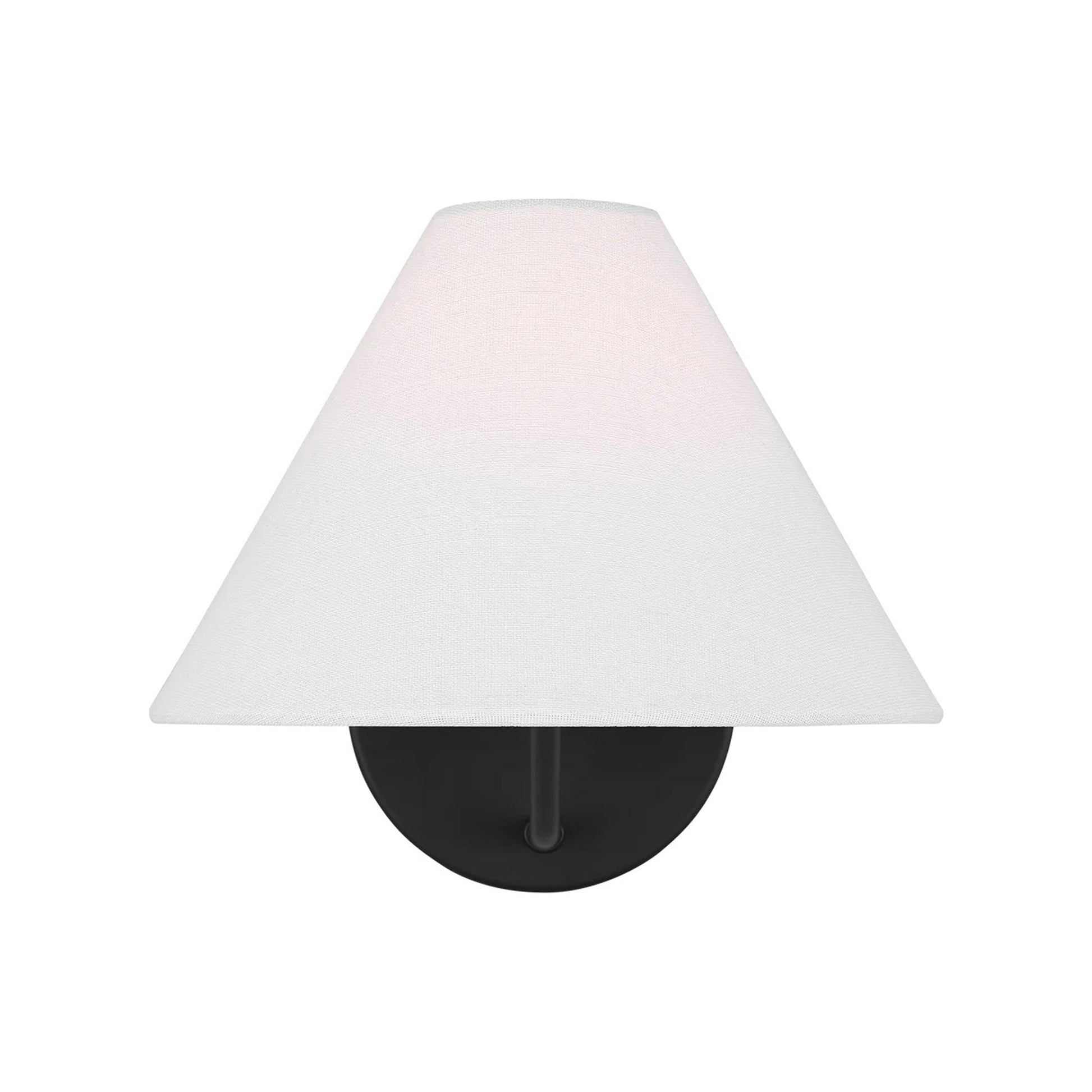 Burke Bath Wall Light in Midnight Black.