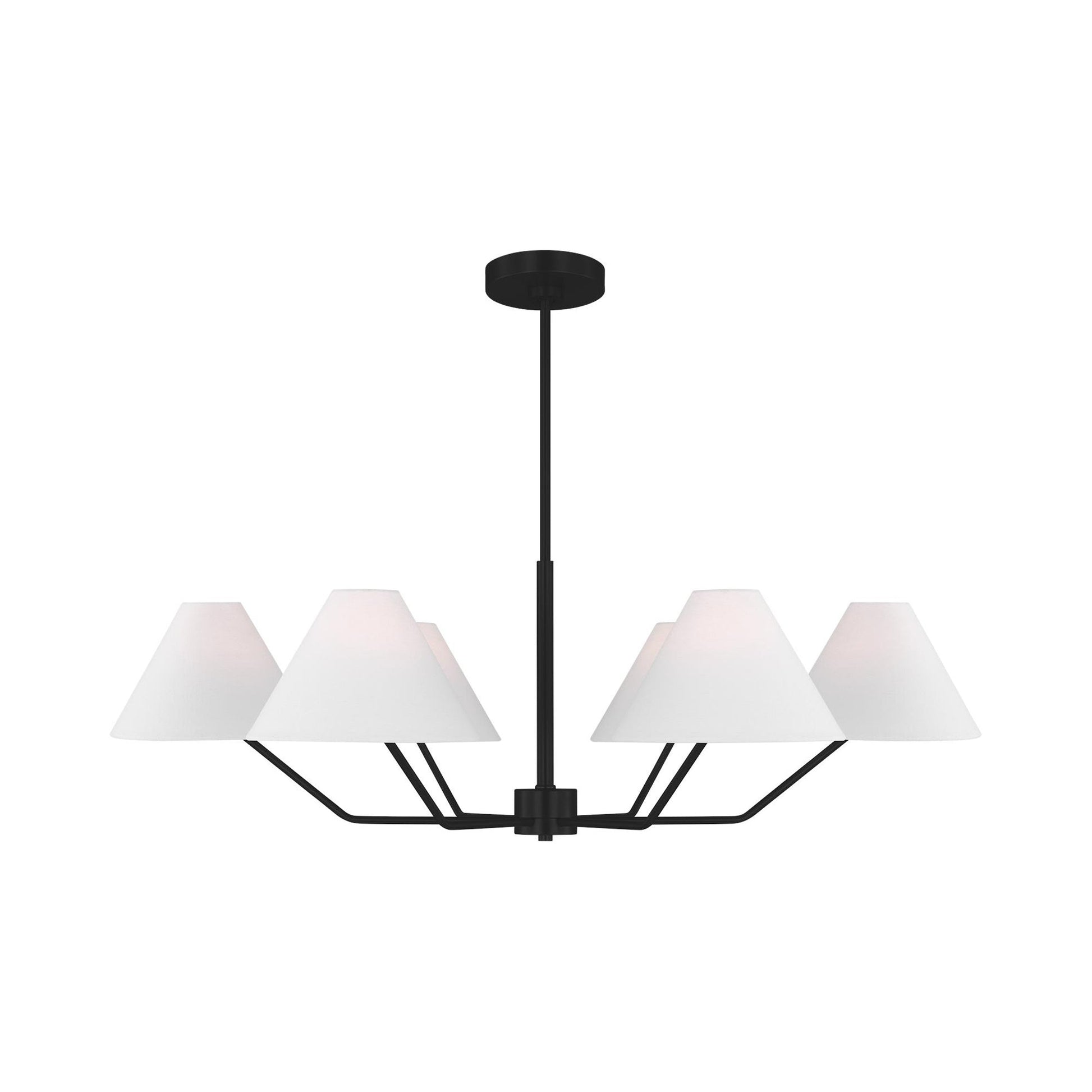 Burke Chandelier in Midnight Black (6-Light).