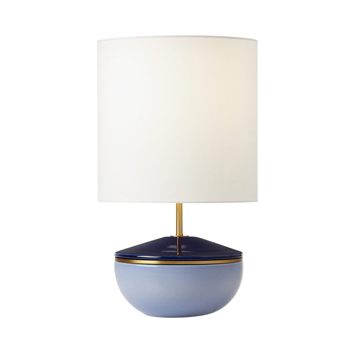 Cade Table Lamp in Polar Blue.