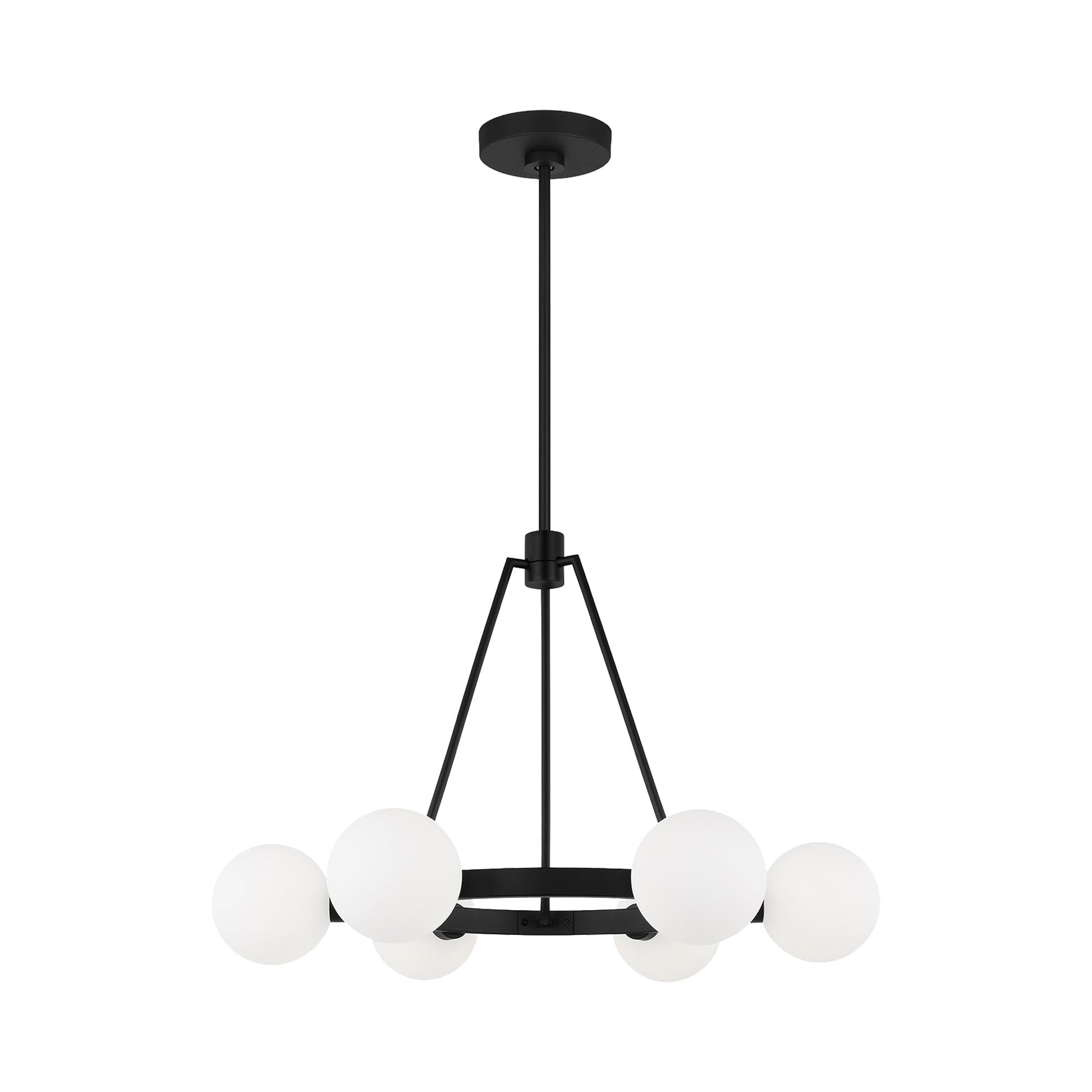 Clybourn Chandelier in Midnight Black (6-Light).