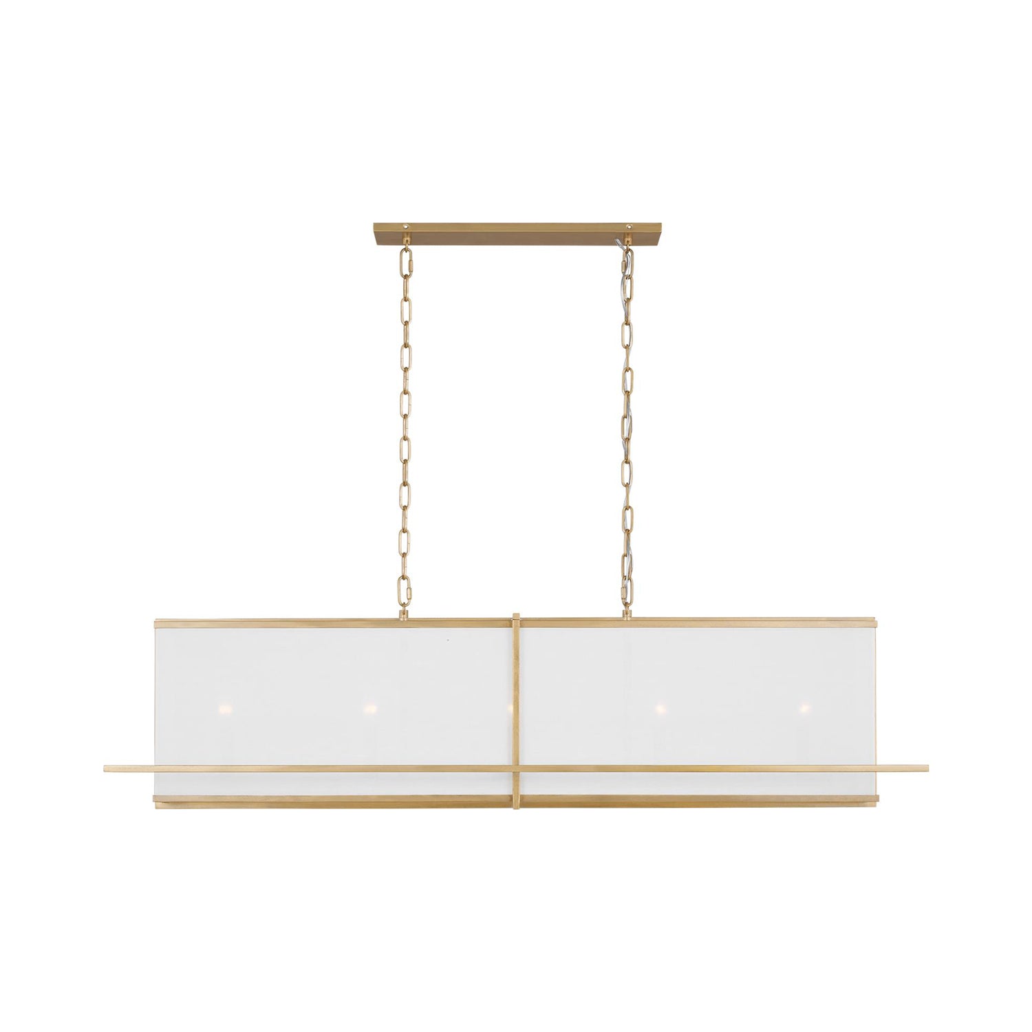 Dresden Linear Pendant Light in Coastal Gild.