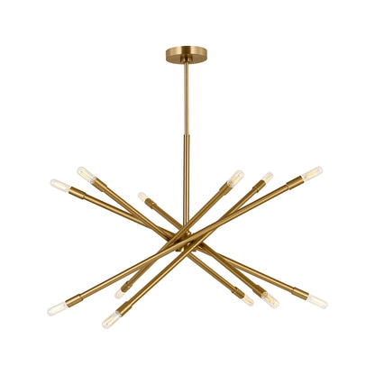 Eastyn Chandelier in Burnished Brass (Large).