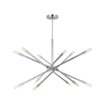 Eastyn Chandelier in Polished Nickel (Large).