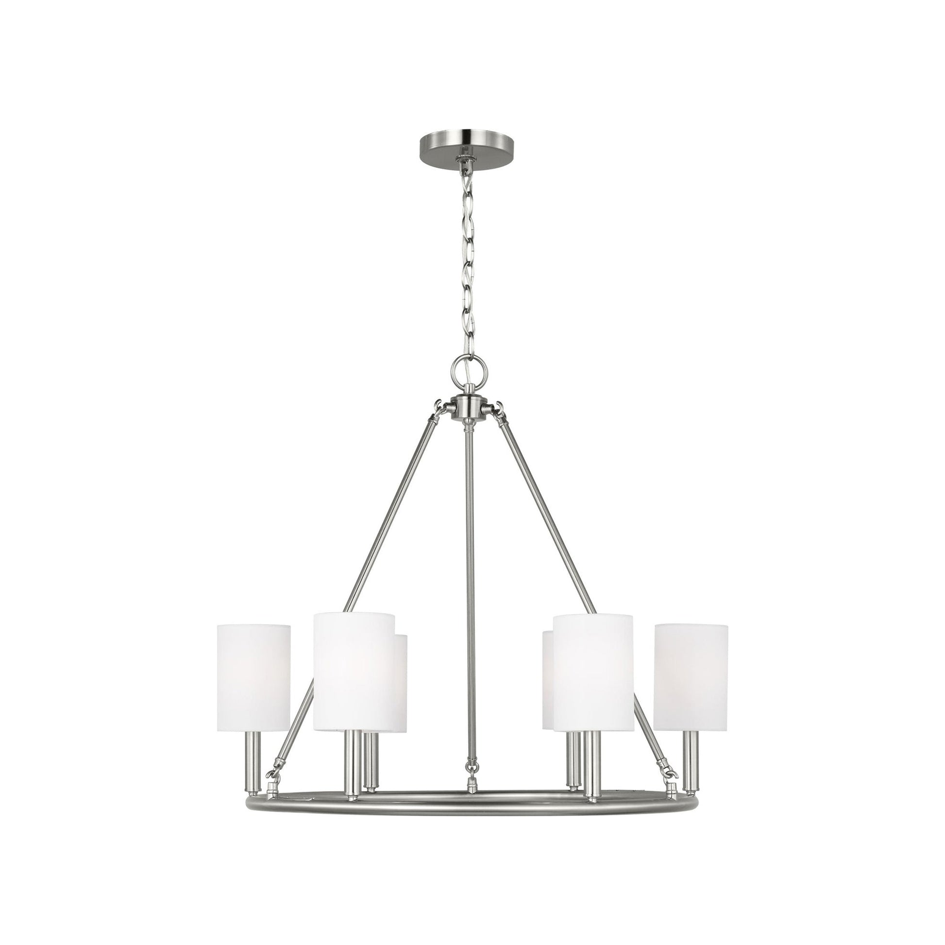 Egmont Chandelier in Brushed Steel (Large).